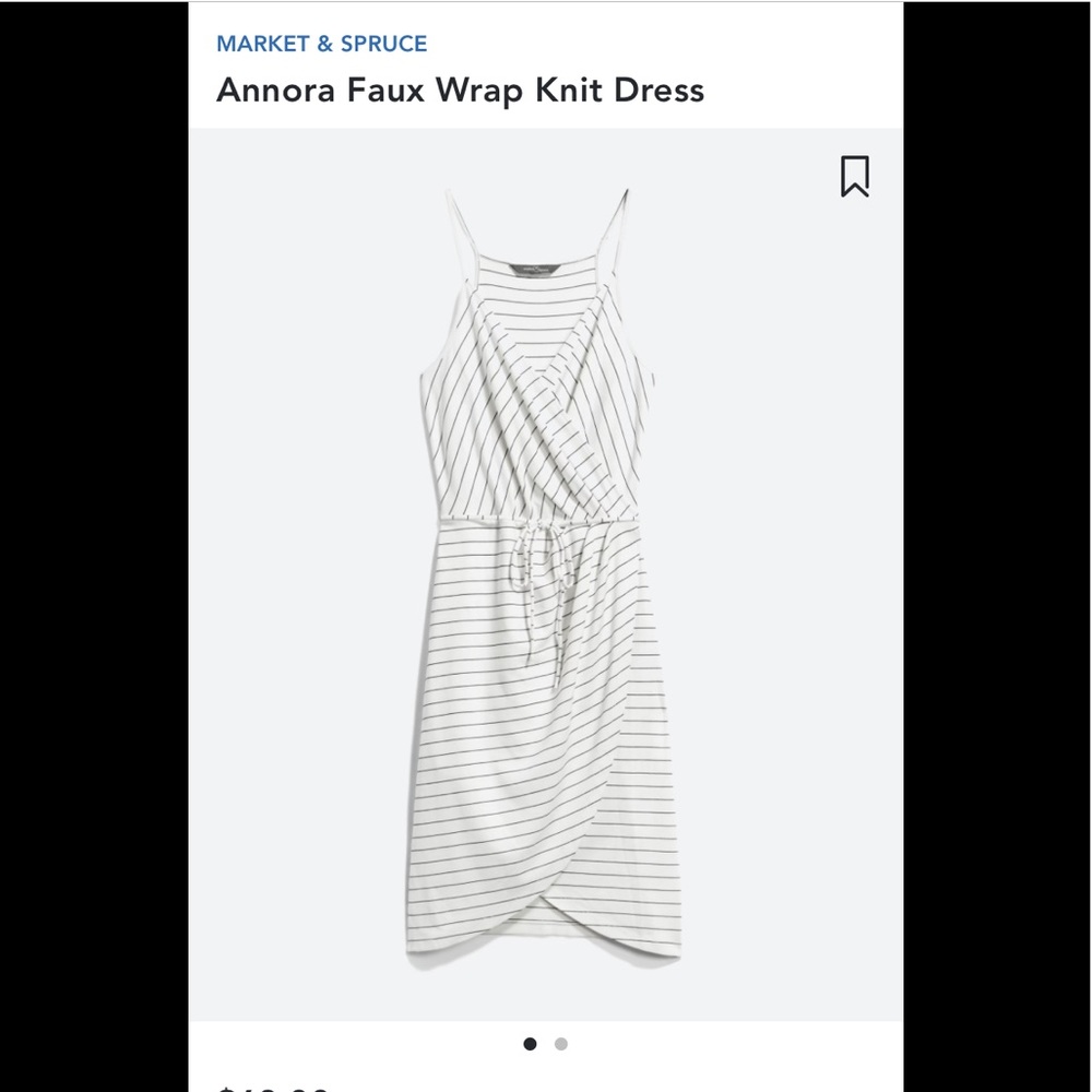 Market & Spruce white & black dress